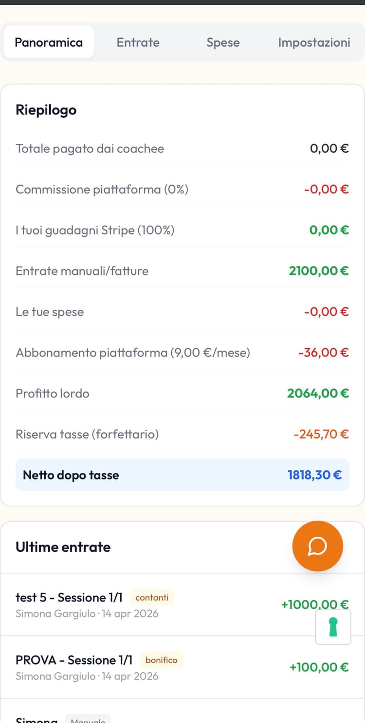 Riepilogo contabilità